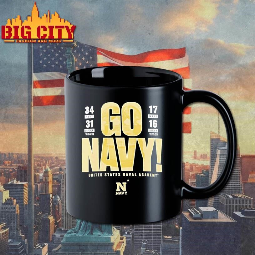 Go Navy Navy Midshipmen Beat Air Force And Army United States Naval Academy 2025 Shirt
