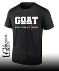 Goat God Over All Things Cross Faith shirt