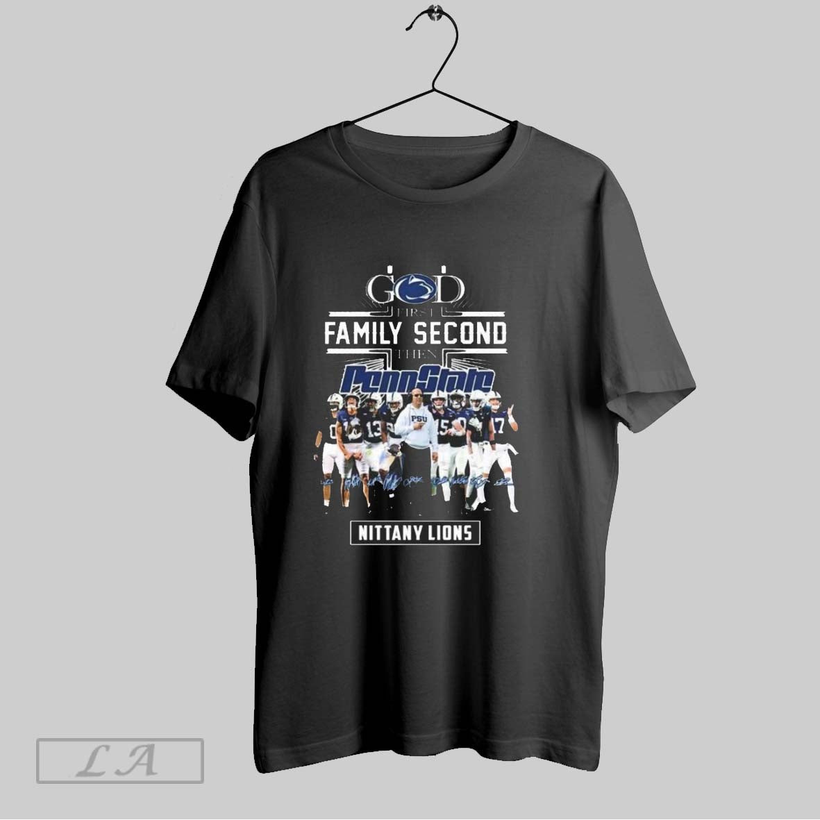 God First Family Second Then Penn State Nittany Lions Players Signatures 2025