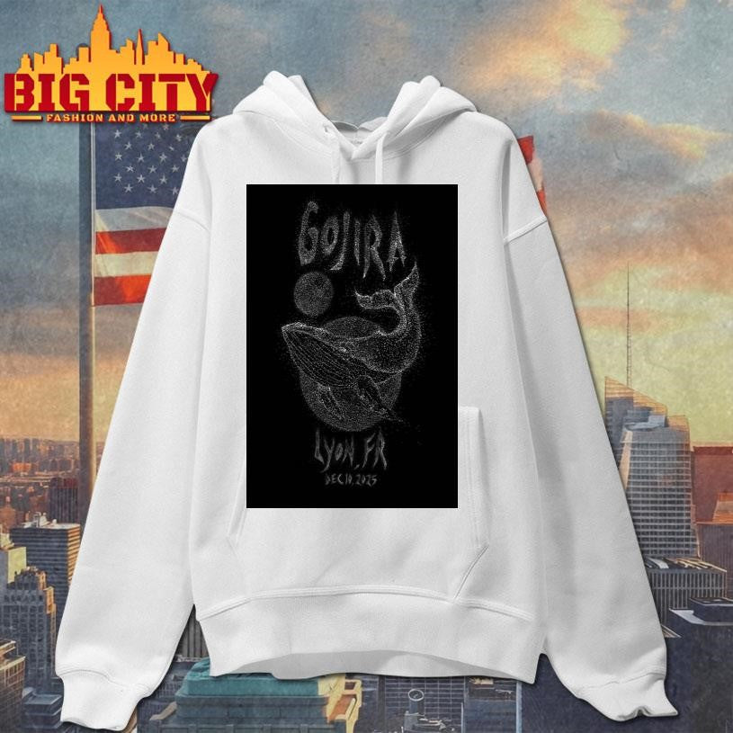 Gojira Dec 10 2025 In Decines Charpieu France Tour Poster Shirt