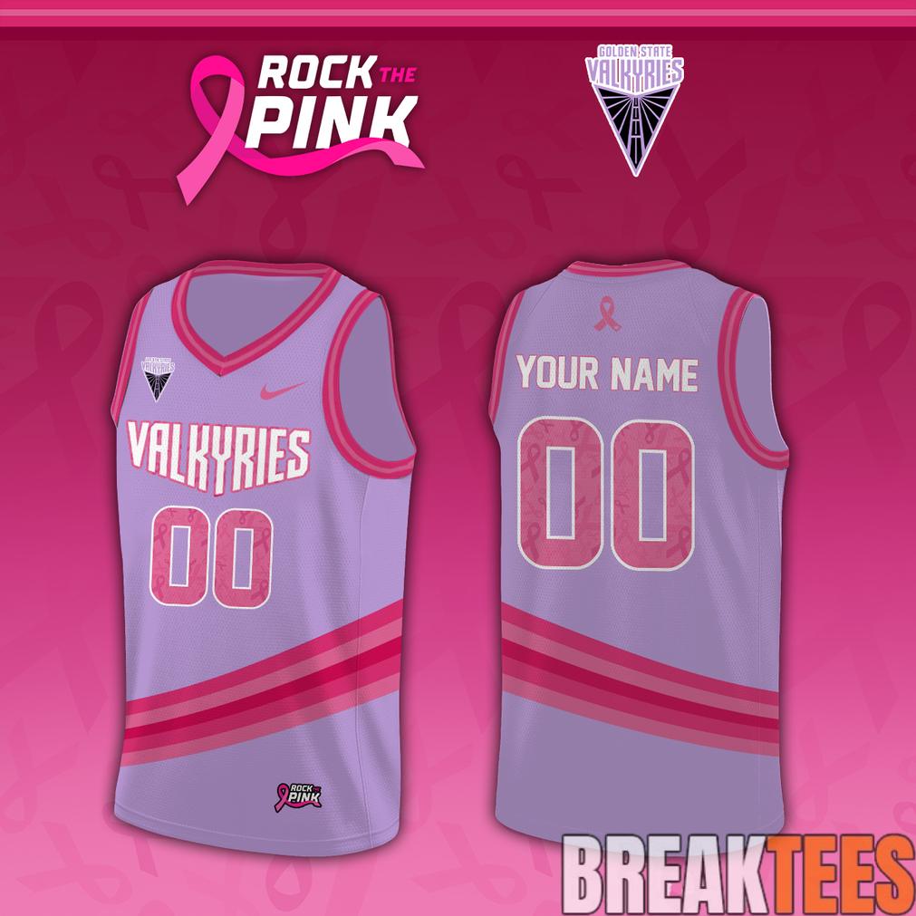 Golden State Valkyries x Rock The Pink 2026 Custom Jersey