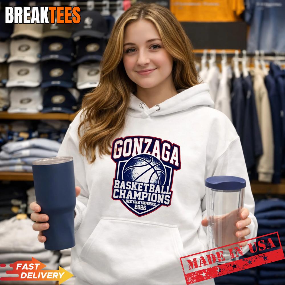 Gonzaga Bulldogs Basketball Champions West Coast Conference 2026 Shirt