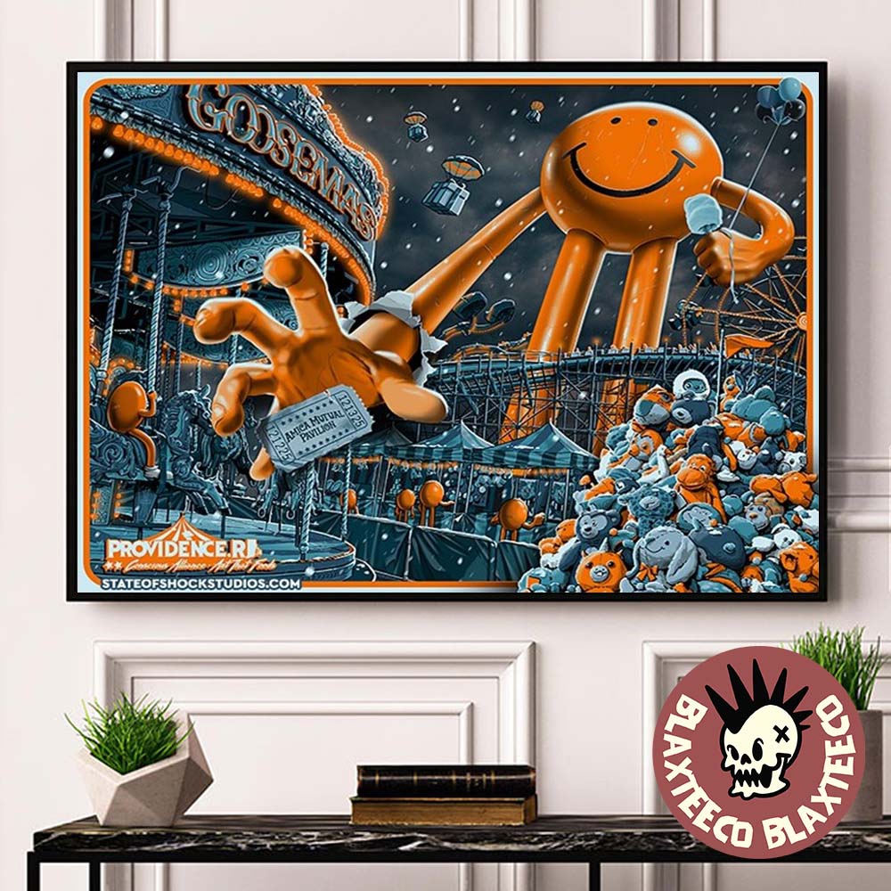 Goose Goosemas Providence Rhode Island 2025 Event Poster At Amica Mutual Pavilion On December 12 13 2025 Goosemas Toy Drive Poster Canvas