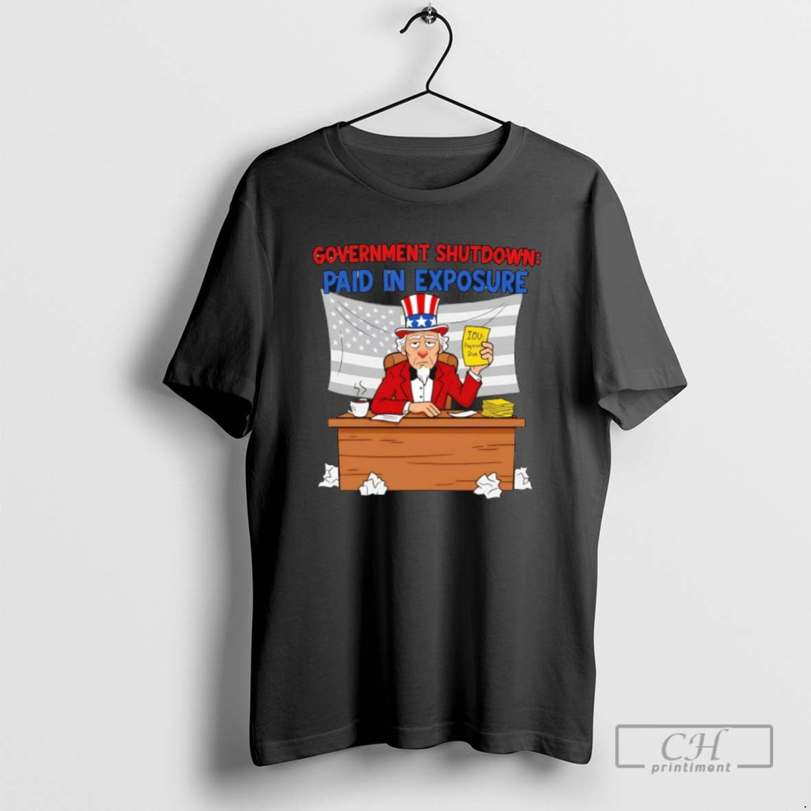 Government Shutdown Capitol Worker Protest Essential But Unpaid T Shirts