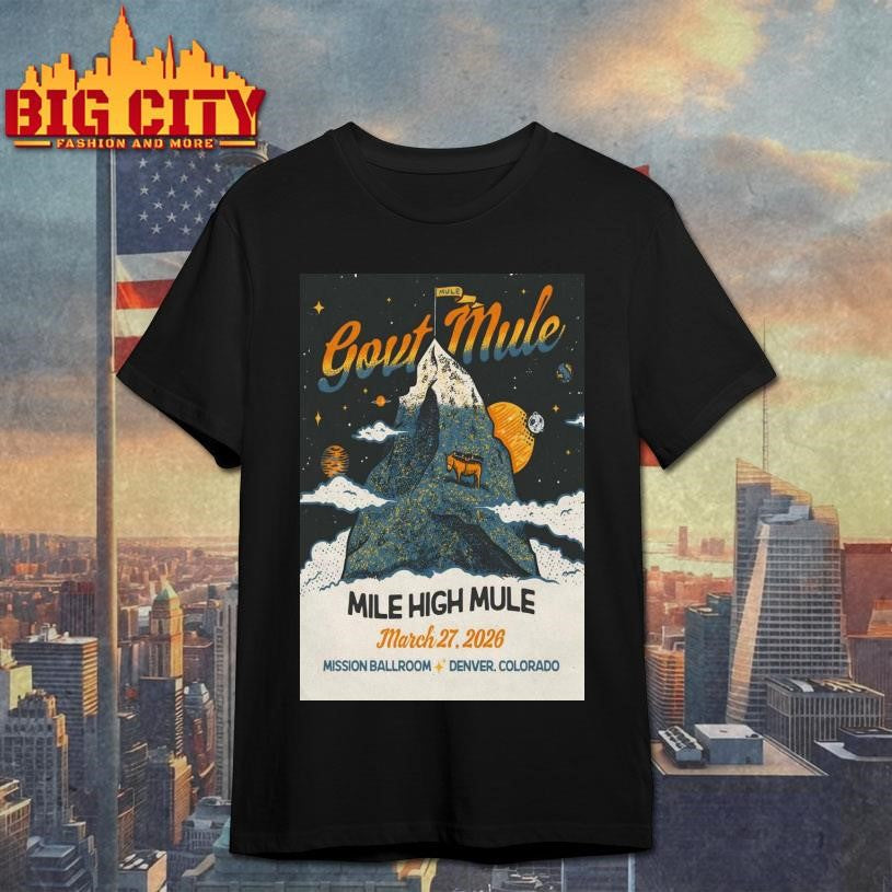 Gov’t Mule 3.27.2026 Denver CO Poster shirt