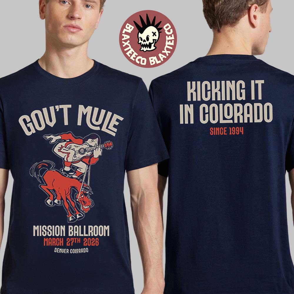 Gov’t Mule Denver Colorado 2026 Event Merch Tee At Mission Ballroom On March 27 2026 T-Shirt