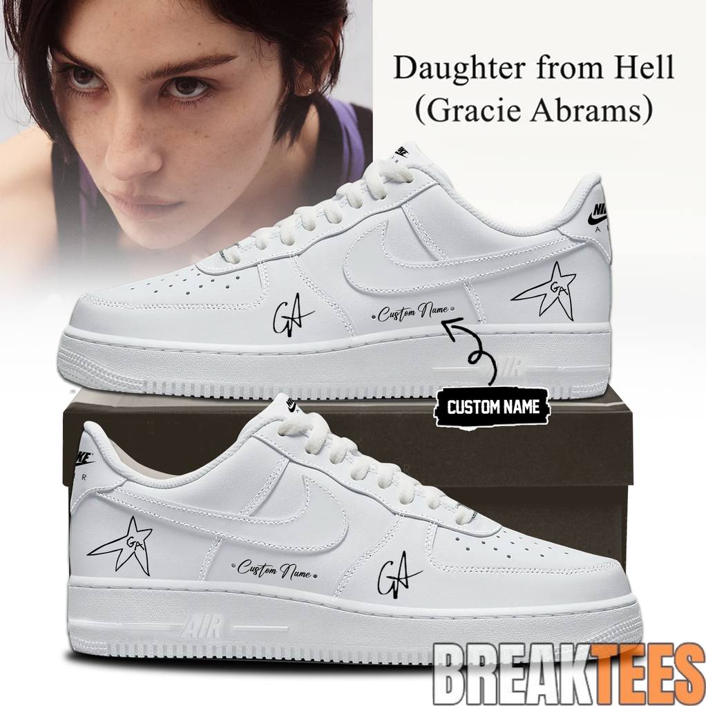 Gracie Abrams Daughter from Hell Signature Custom Air Force 1 Sneaker