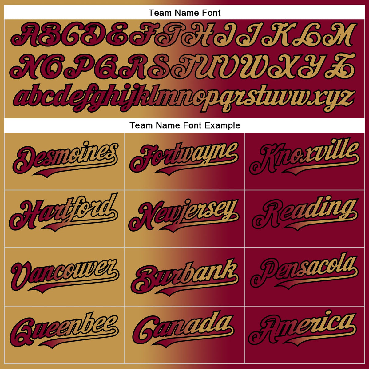 Custom Maroon Old Gold-Black Authentic Gradient Fashion Baseball Jersey