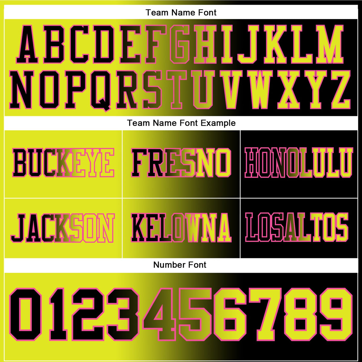 Custom Black Neon Yellow-Pink Authentic Gradient Fashion Football Jersey