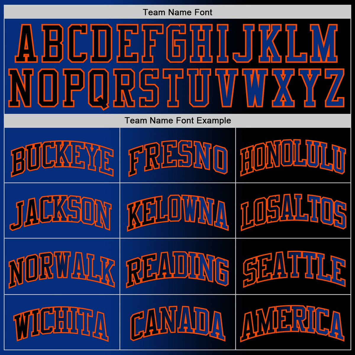 Custom Black Royal-Orange Authentic Gradient Fashion Basketball Jersey