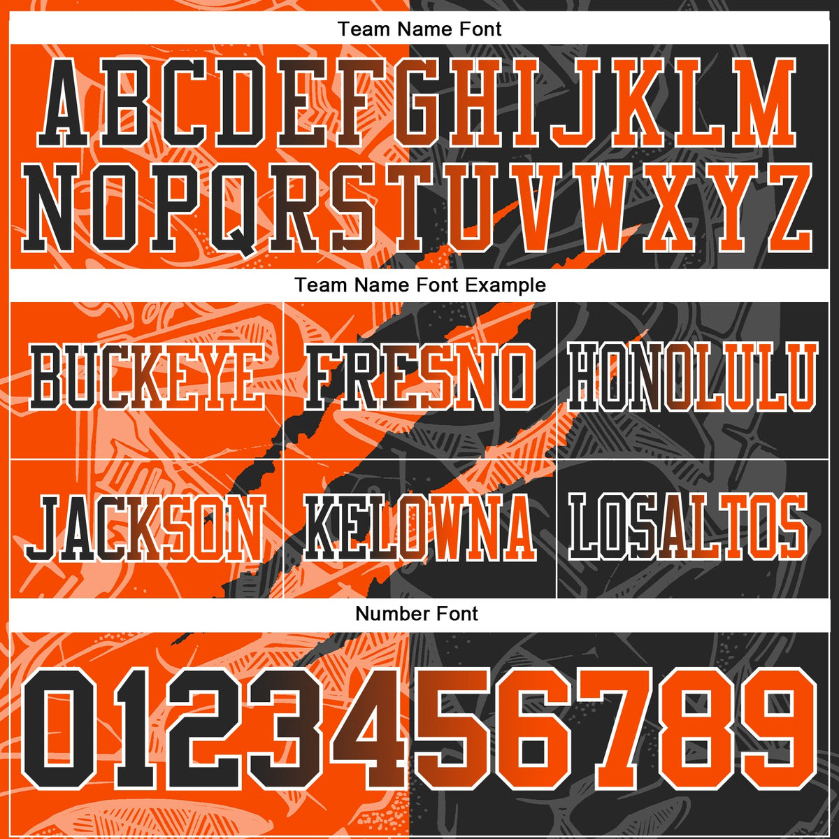 Custom Black Orange-White Authentic Gradient Fashion Scratch Football Jersey