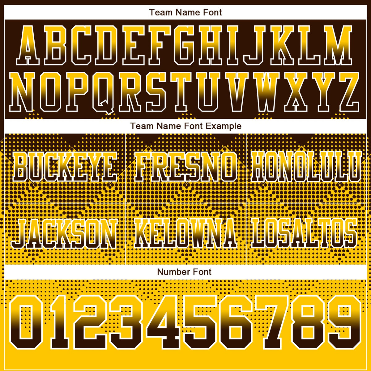 Custom Brown Yellow-White Authentic Gradient Square Shape Flag Football Jersey