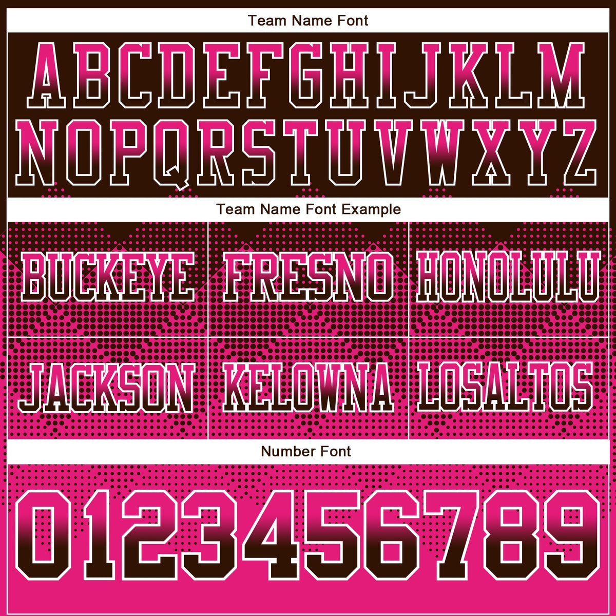 Custom Brown Hot Pink-White Authentic Gradient Square Shape Flag Football Jersey