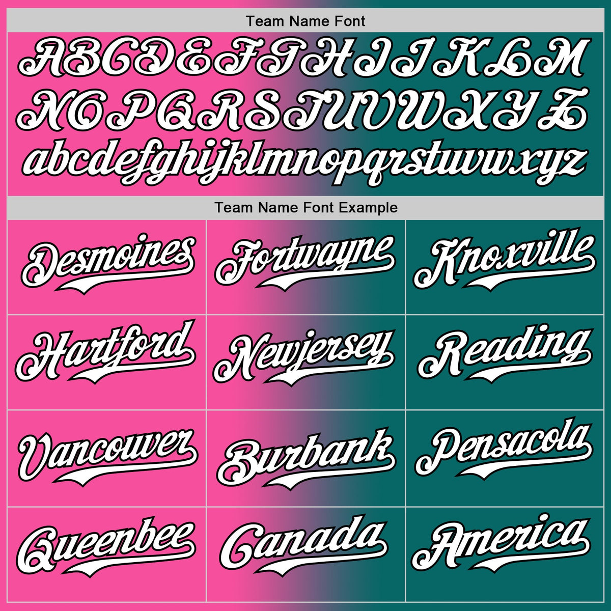 Custom Teal White Pink-Black Authentic Gradient Fashion Baseball Jersey