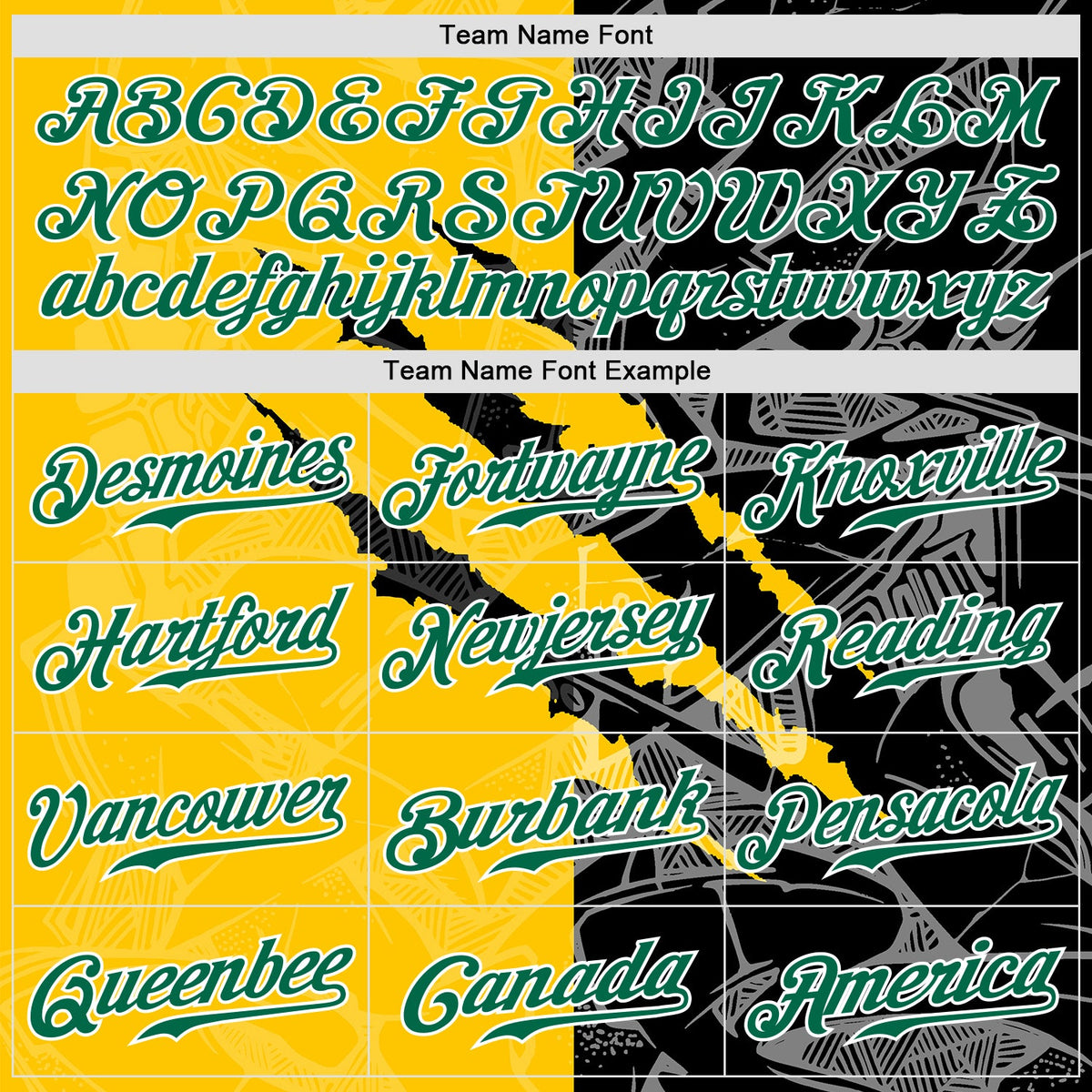 Custom Graffiti Pattern Kelly Green Yellow-Black 3D Scratch Authentic Baseball Jersey