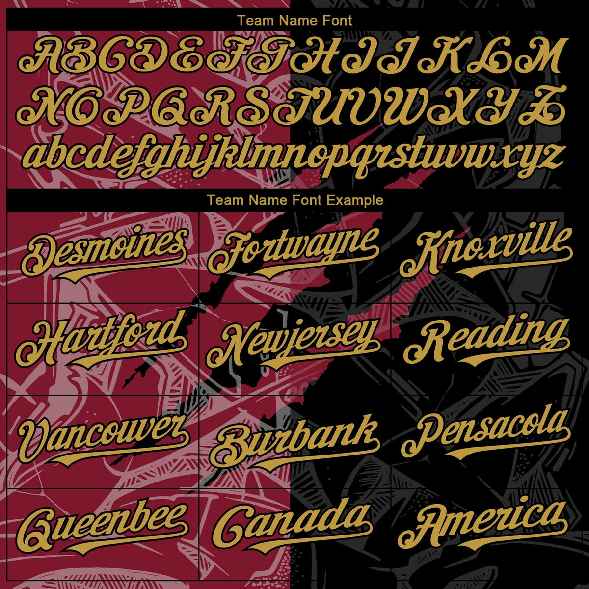 Custom Graffiti Pattern Old Gold Black-Crimson 3D Scratch Authentic Baseball Jersey