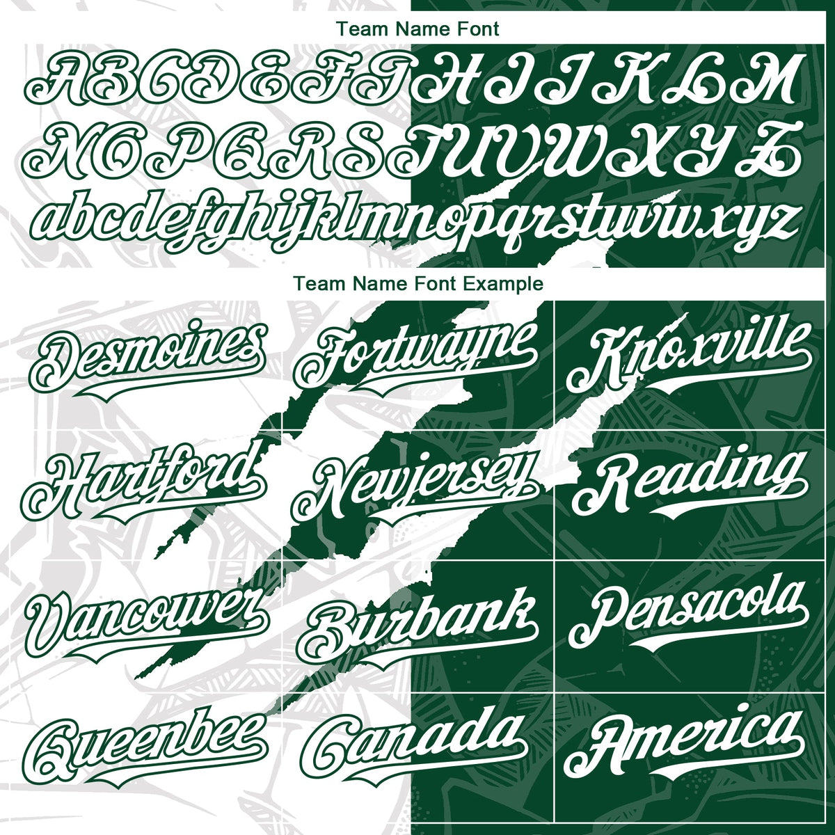 Custom Graffiti Pattern White-Green 3D Scratch Authentic Baseball Jersey