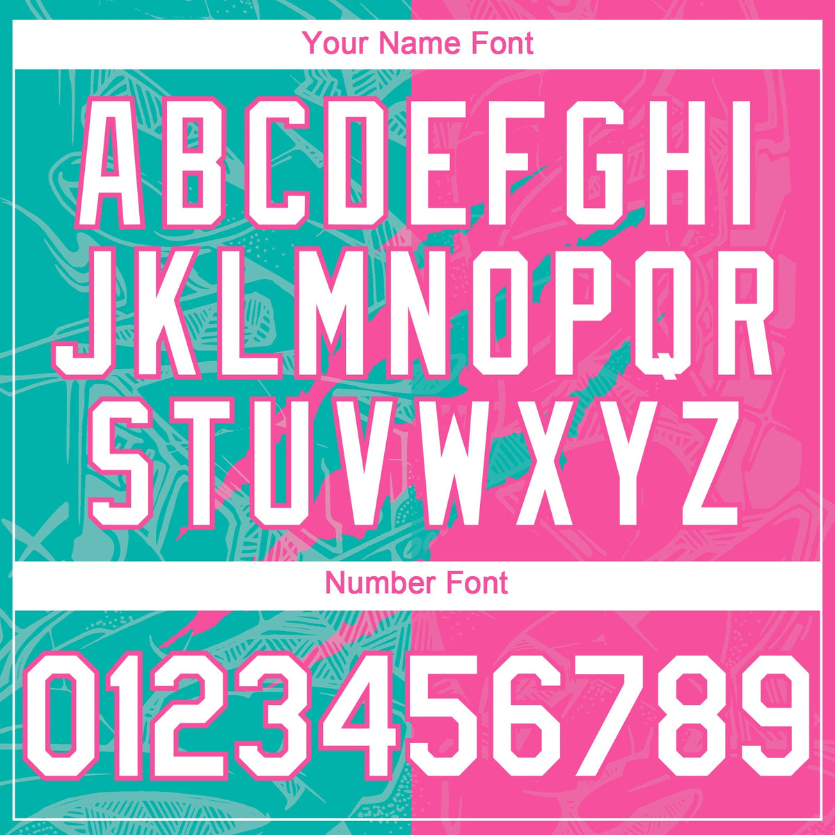 Custom Graffiti Pattern White Pink-Aqua 3D Scratch Authentic Baseball Jersey
