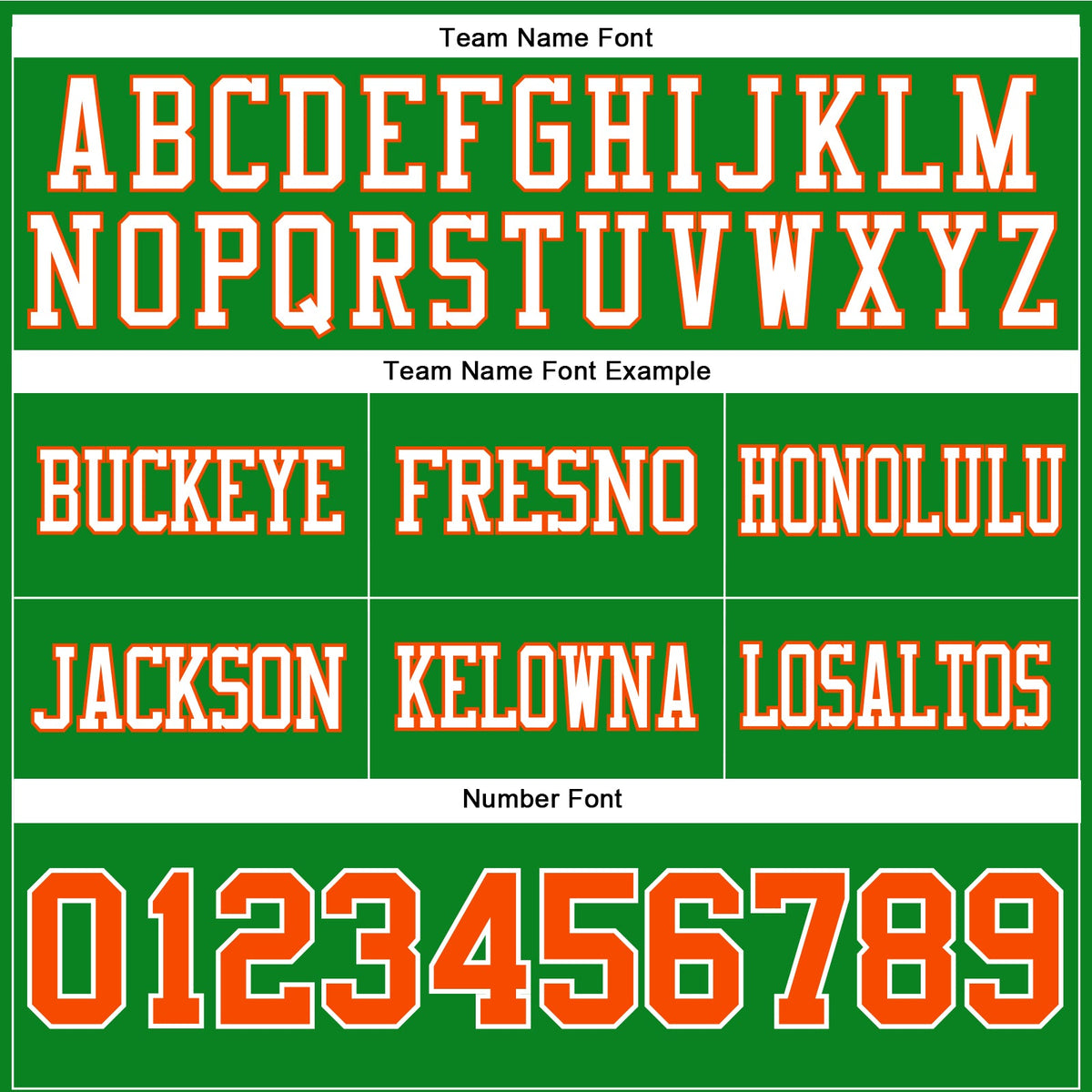 Custom Grass Green Orange-White Authentic Football Jersey