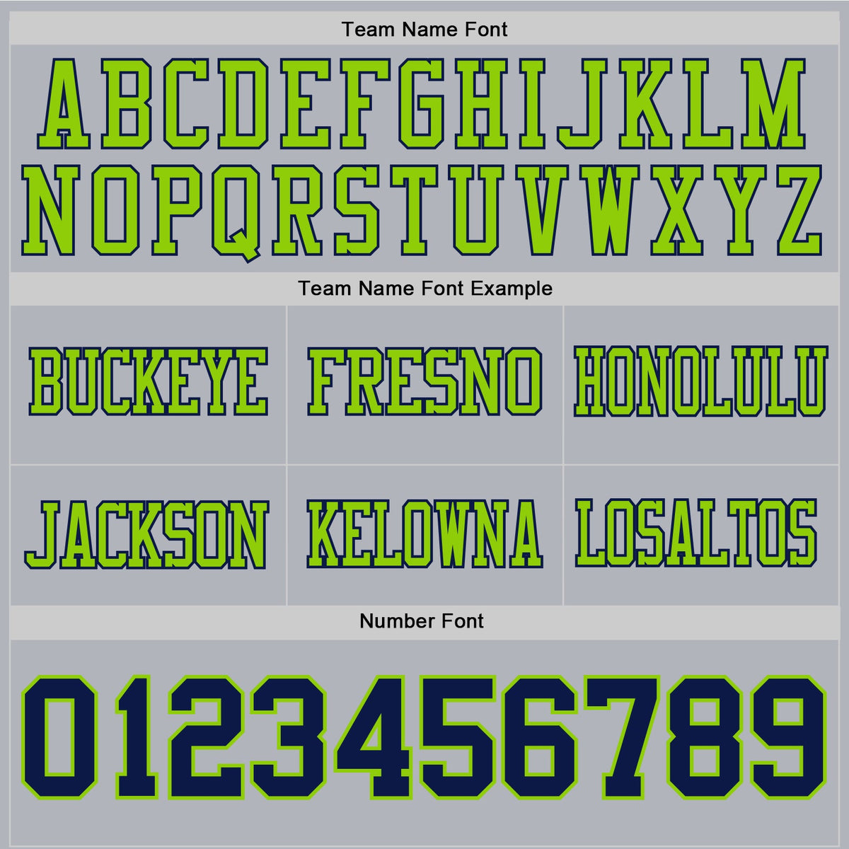 Custom Gray Navy-Neon Green Authentic Football Jersey