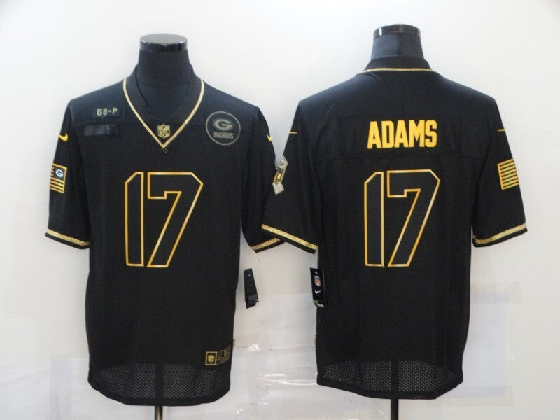 Green Bay Packers #17 Davante Adams 20 Salute Retro Gold 789