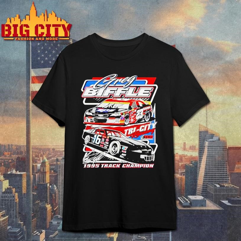 Greg Biffle Tri City Raceway 1995 Track Champion Signature shirt