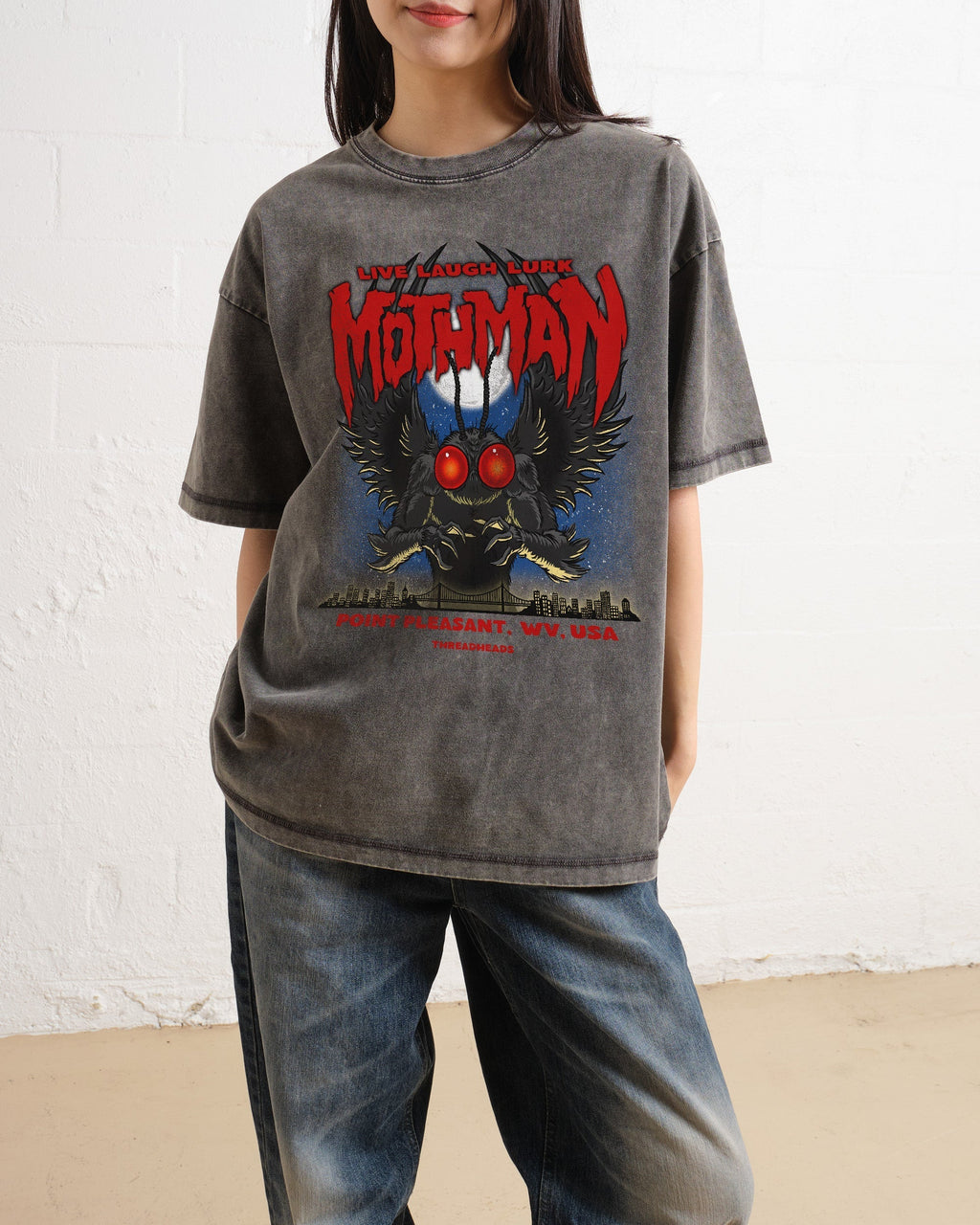 Mothman - Live Laugh Lurk Oversized Tee