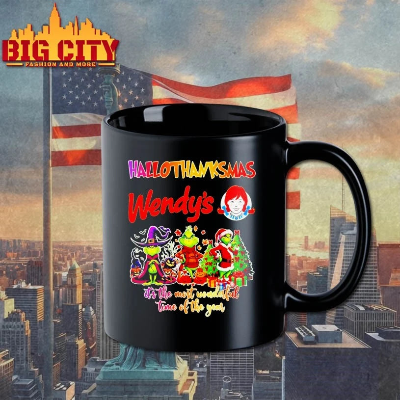 Grinch Hallothanksmas Wendy’s It’s The Most Wonderful Time Of The Year shirt
