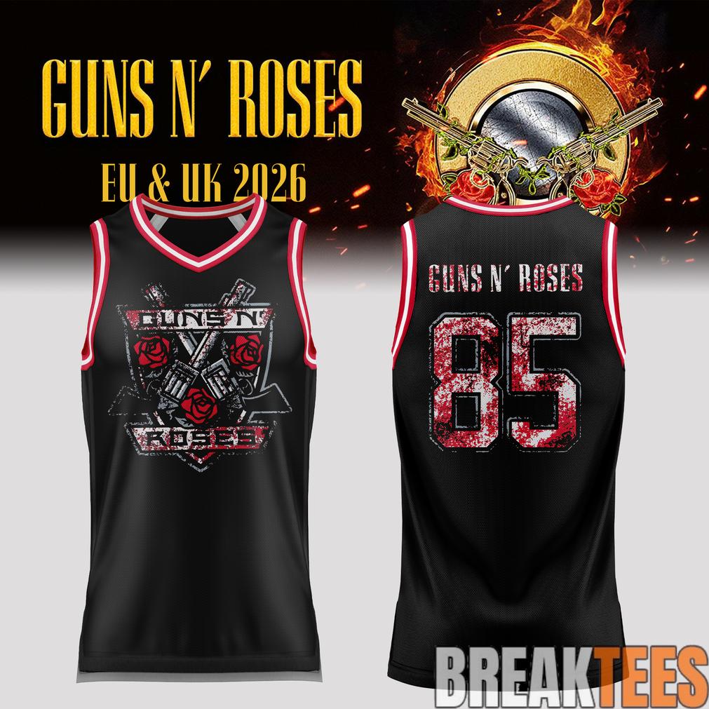 Guns N’ Roses World Tour 2026 Exclusive Basketball Jersey