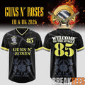 Guns N’ Roses World Tour 2026 Exclusive Football Jersey