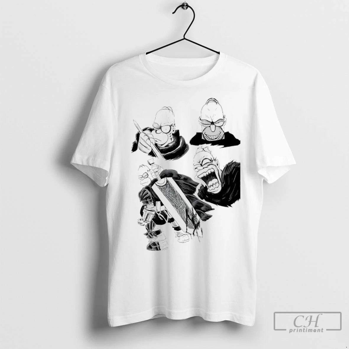 Guts Homer Simpson Berserk T Shirts