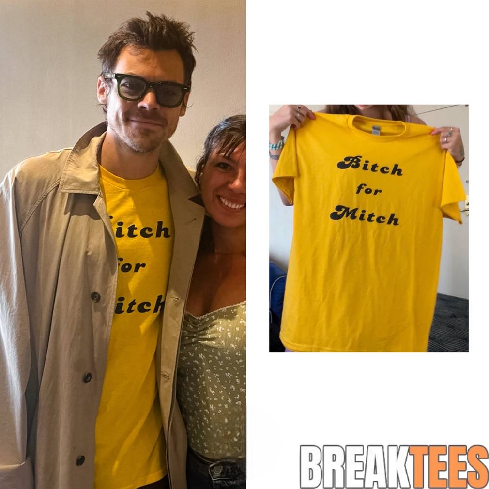 Harry Styles Bitch For Mitch Amsterdam Tour Shirt
