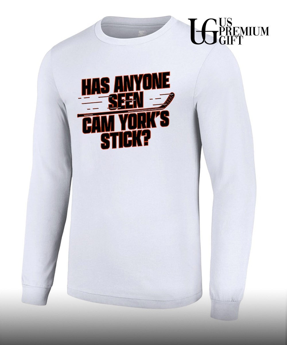 Has Anyone Seen Cam York’s Stick Philadelphia Flyers hockey shirt