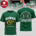 Hawaii Rainbow Warriors NCAA 2025 Hawaii Bowl Champions Two Sided Shirt