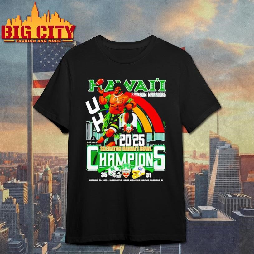 Hawaii Rainbow Warriors Sheraton Hawai’i Bowl 2025 Shirt