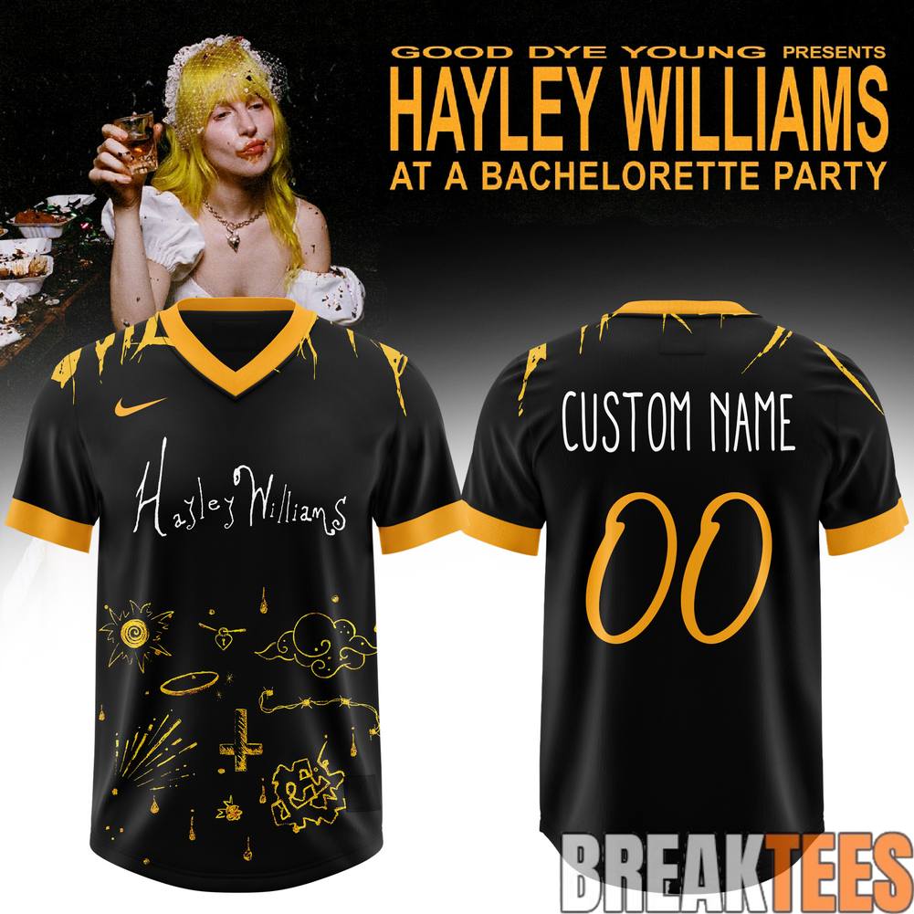 Hayley Williams Bachelorette Party Tour 2026 Football Jersey