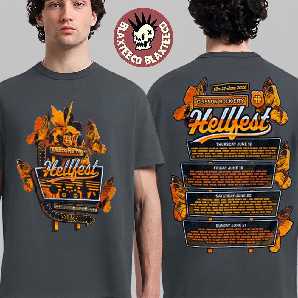 Hellfest 2026 Tales From The Pit Sanctuary Merch In Clisson France From June 18 To 21 2026 Road to Hell T-Shirt