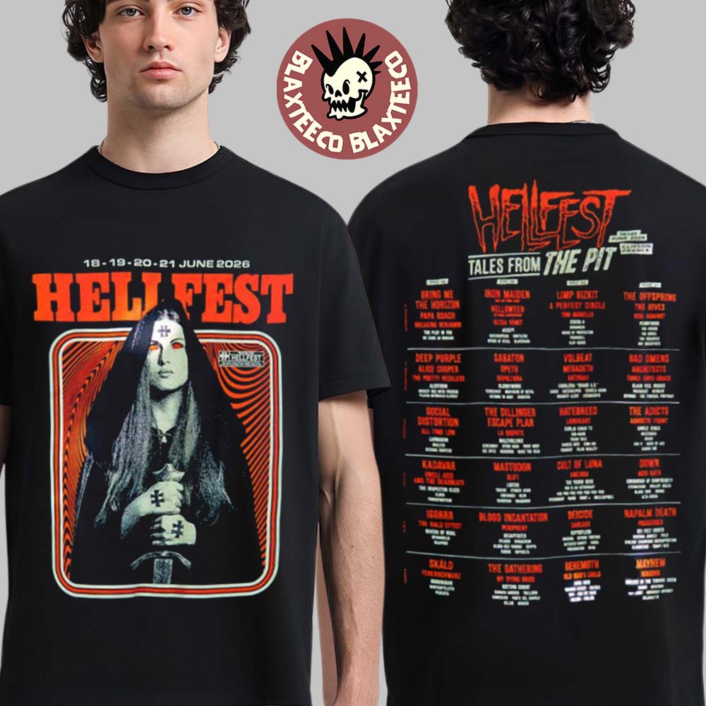 Hellfest 2026 Tales From The Pit Sanctuary Merch In Clisson France From June 18 To 21 2026 Sorcerer T-Shirt