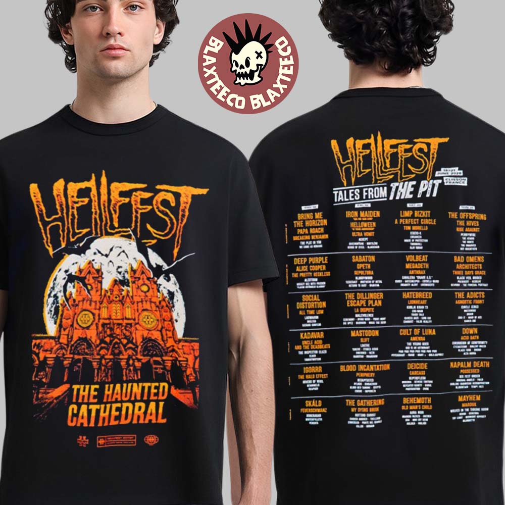 Hellfest 2026 Tales From The Pit Sanctuary Merch In Clisson France From June 18 To 21 2026 The Haunted Cathedral T-Shirt
