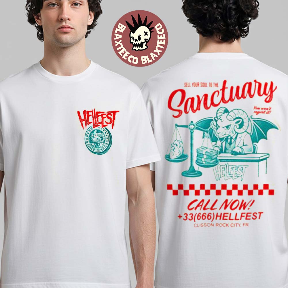 Hellfest 2026 Tales From The Pit Sanctuary Merch In Clisson France From June 18 To 21 2026 The Hellfather T-Shirt