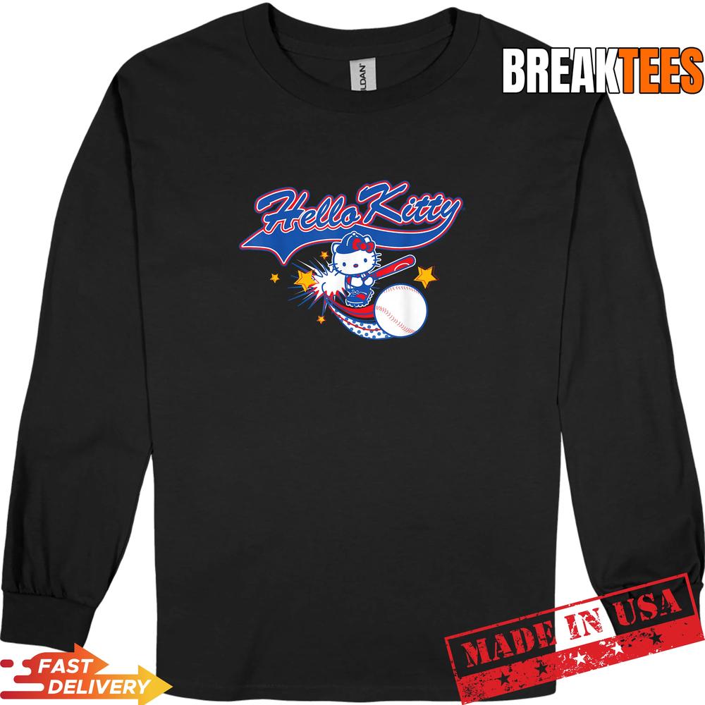 Hello Kitty Home Run Baseball Softball T-Shirt