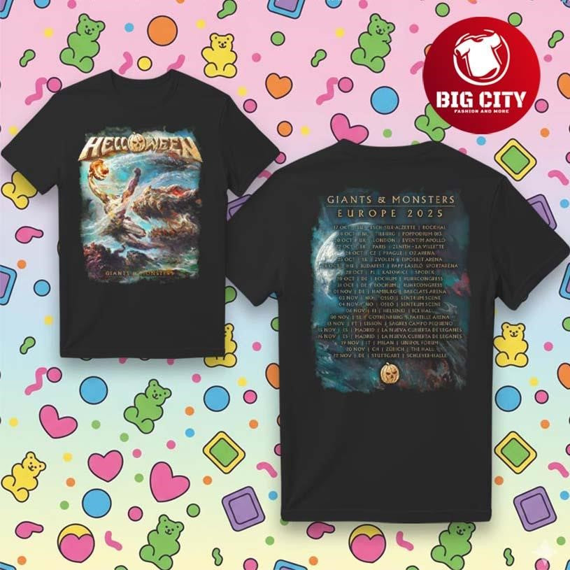 Helloween 40 Years Giants Tour 2025 Two Sided Shirt