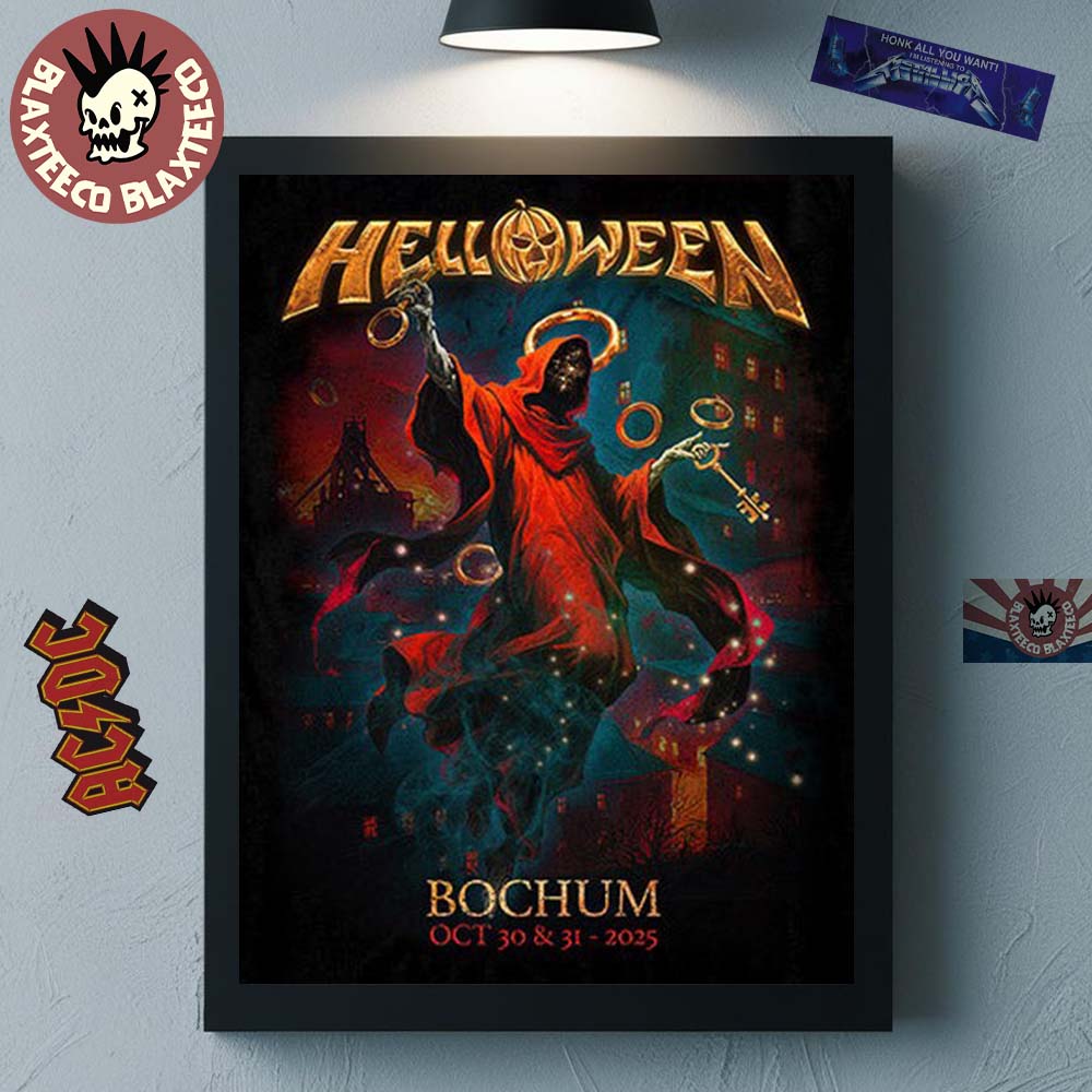 Helloween Bochum Germany 2025 Pop Up Shop Merch Poster On October 30 And 31 2025 Home Decor Poster Canvas