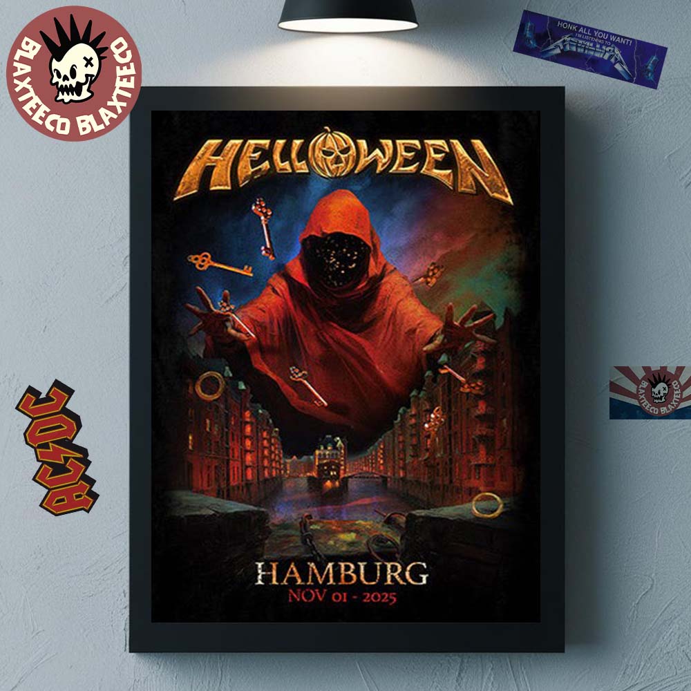 Helloween Hamburg Germany 2025 Pop Up Shop Merch Poster On November 1 2025 Home Decor Poster Canvas