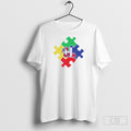 Hickory Crawdads Autism Acceptance Night Shirt Tee