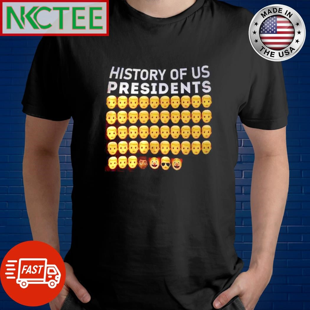 History Of Us Presidents Emojis 46th Clown President emoji shirt