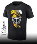 Hockey goalie mask Buffalo Sabres NHL Sabres shirt