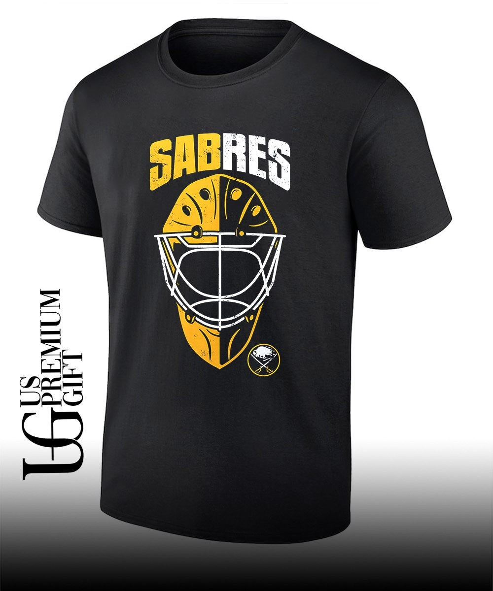 Hockey goalie mask Buffalo Sabres NHL Sabres shirt