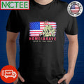 Home of the Brave Land of the Free US flag shirt