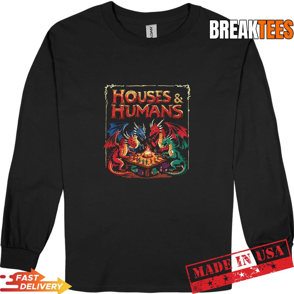 Houses and Humans parody Dungeons and Dragons T-Shirt